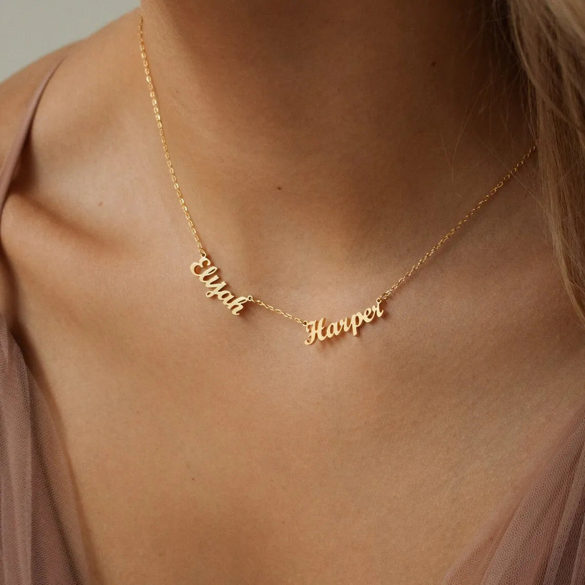 Personalized Family Members Name Necklace Women Custom Stainless Steel Familial ID Nickname Pendant Necklaces Mother Jewelry