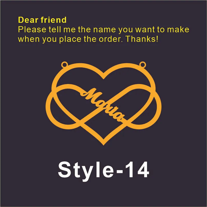 Custom Necklace for Women 2022 Personalized Letter Choker Customized Jewelry Pendant Nameplate with Stainless Steel Initials